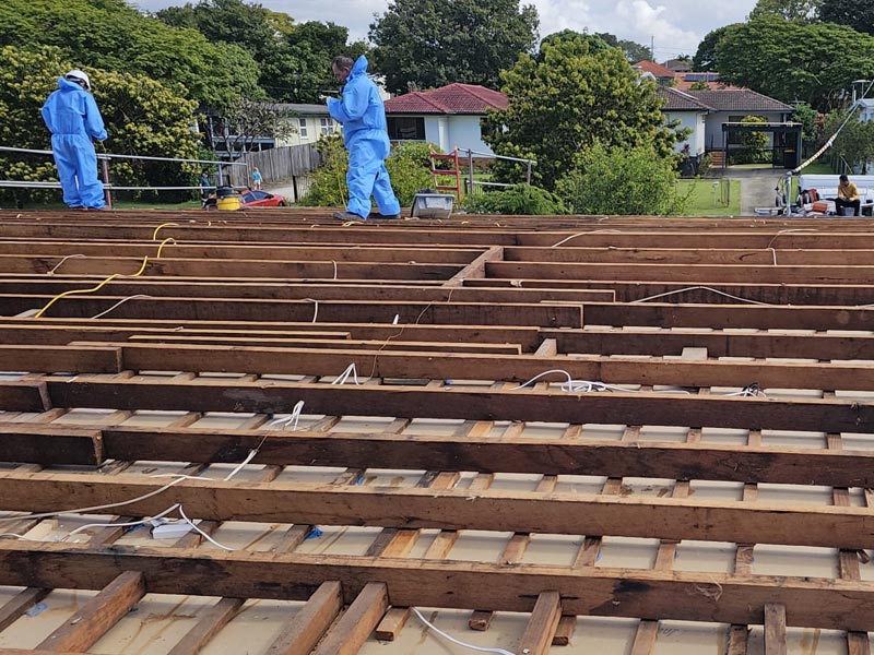 T&L Asbestos Removal team at work, Brisbane